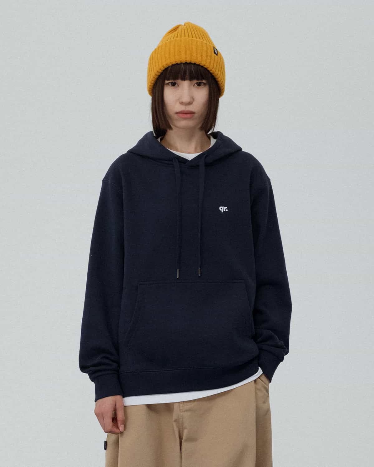 HOODIE BASIC DARK BLUE