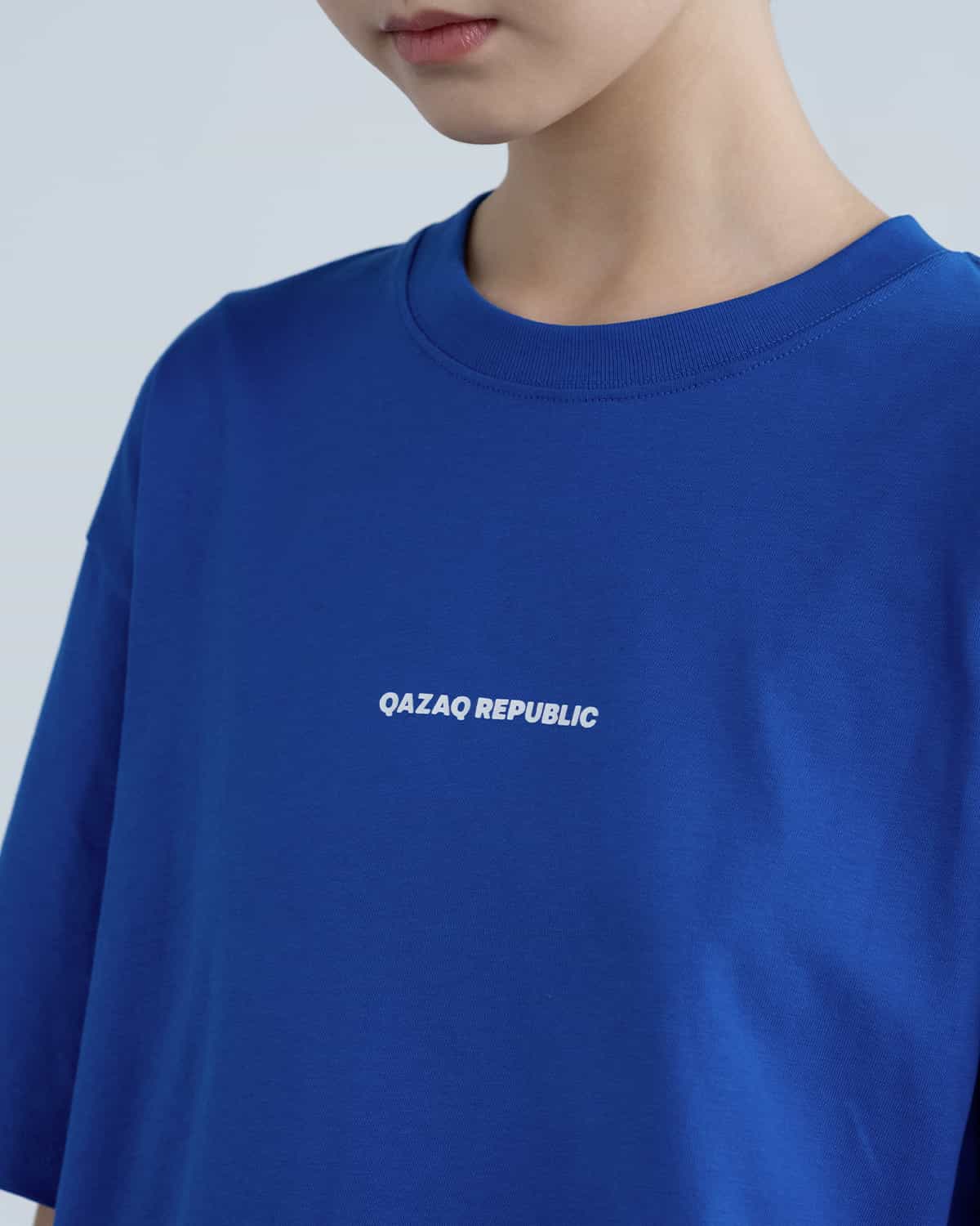 t-shirt qazaq republic BLUE