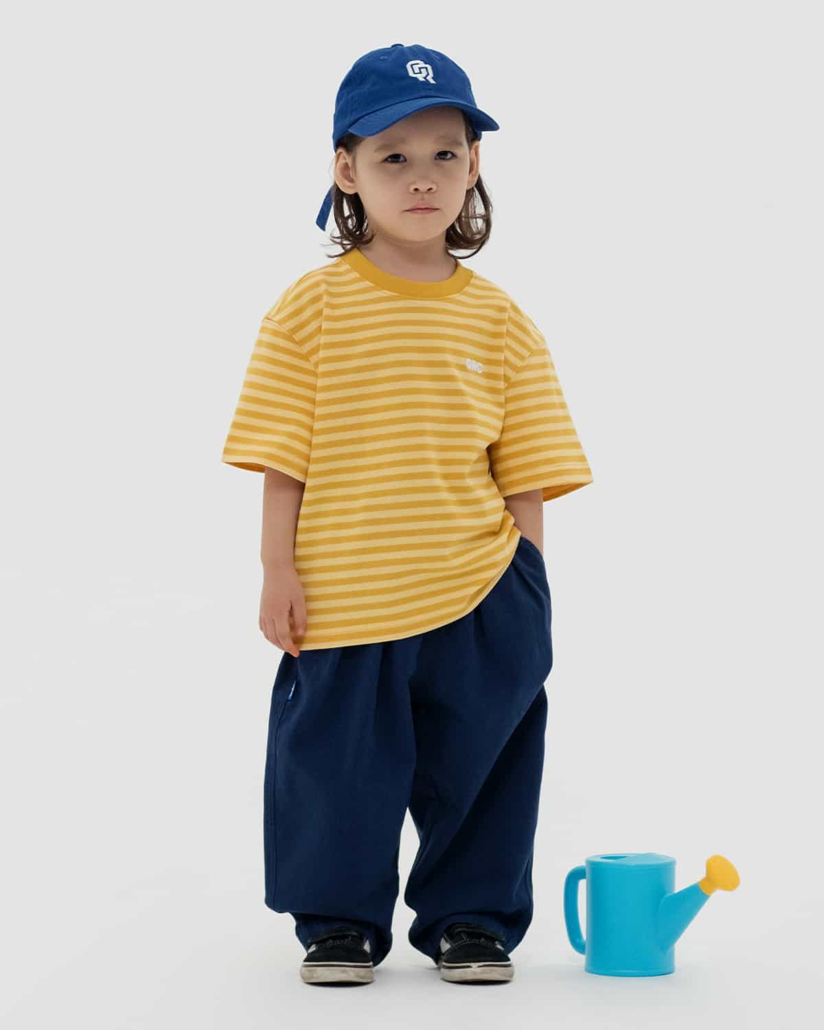 ДЕТСКАЯ ФУТБОЛКА STRIPED ГОРЧИЧНО-ЖЁЛТАЯ