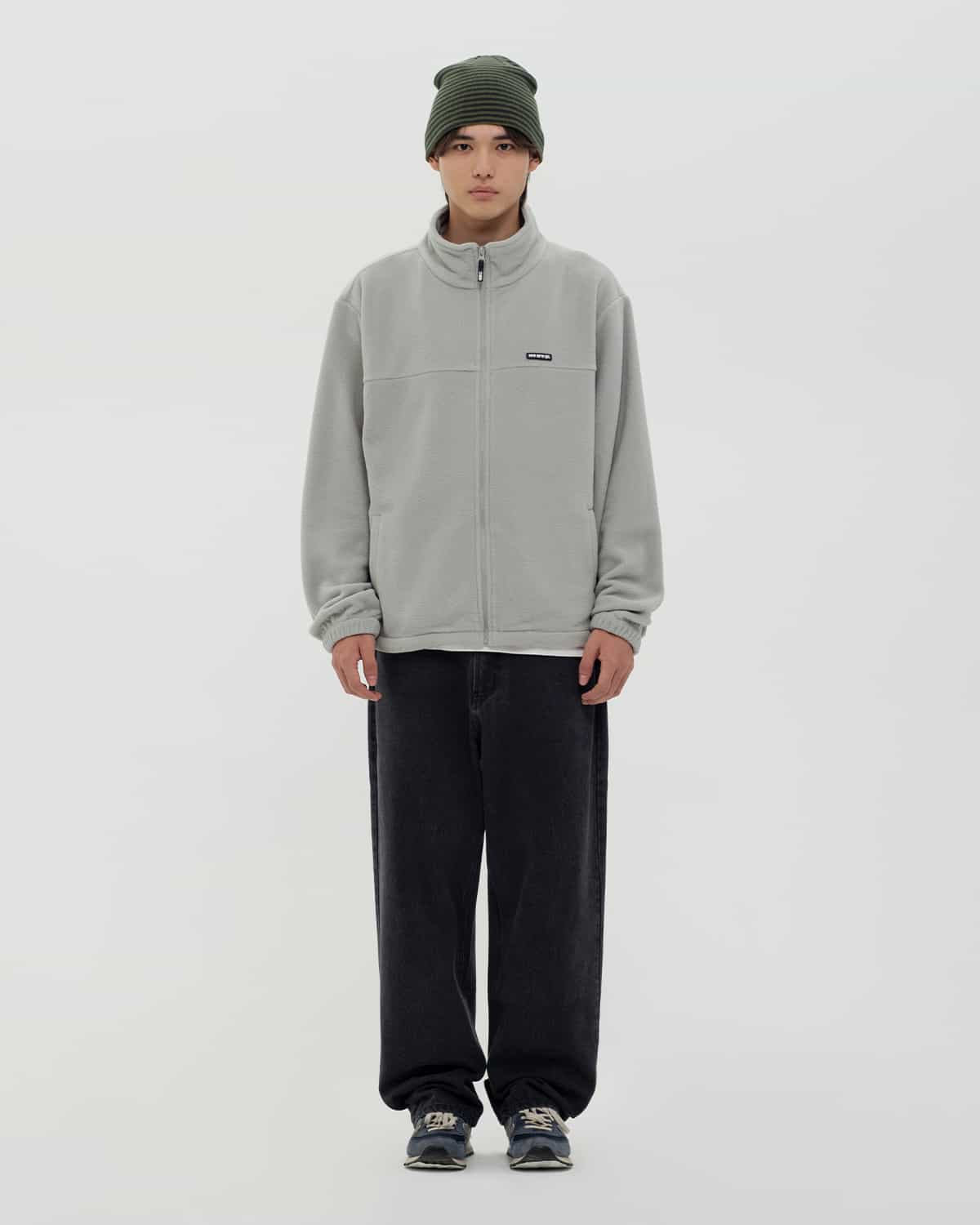 fleece jacket wrq light grey
