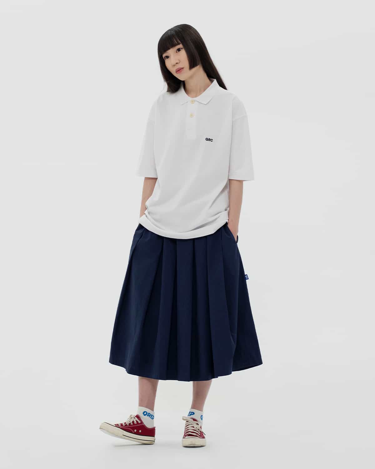 T-SHIRT POLO QRC WHITE