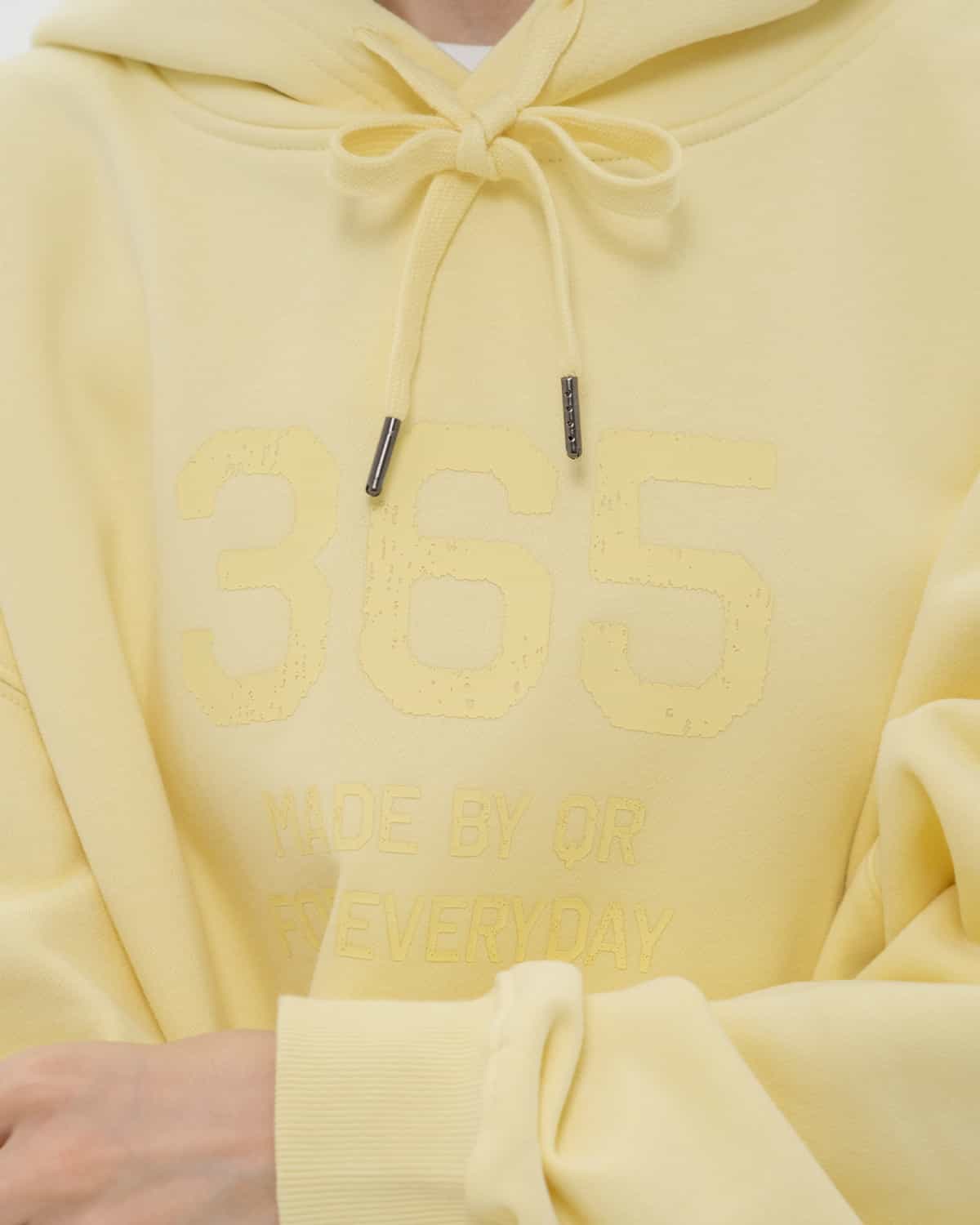 HOODIE OVERFIT 365 light yellow