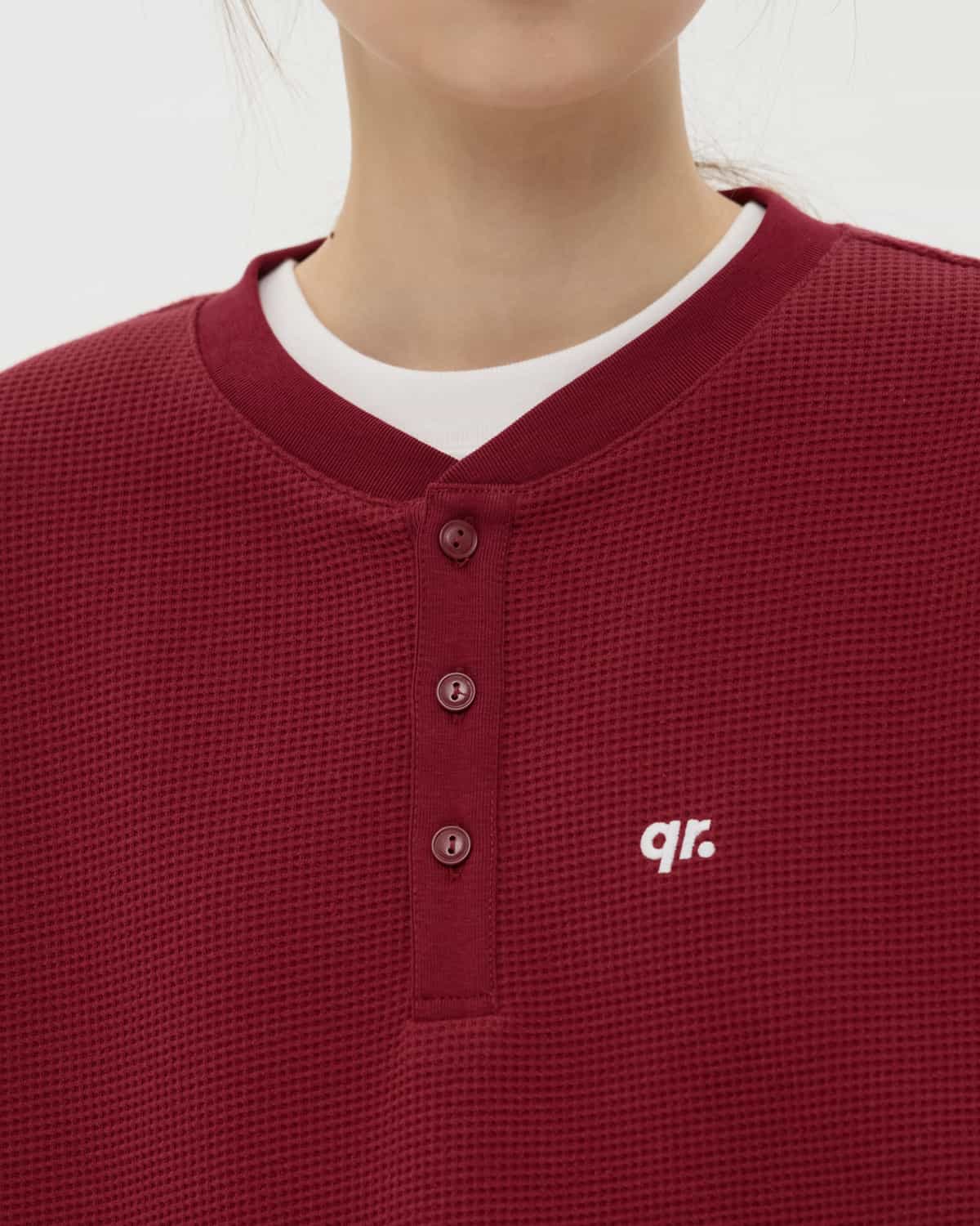жемпір waffle basic qrd қою қызыл