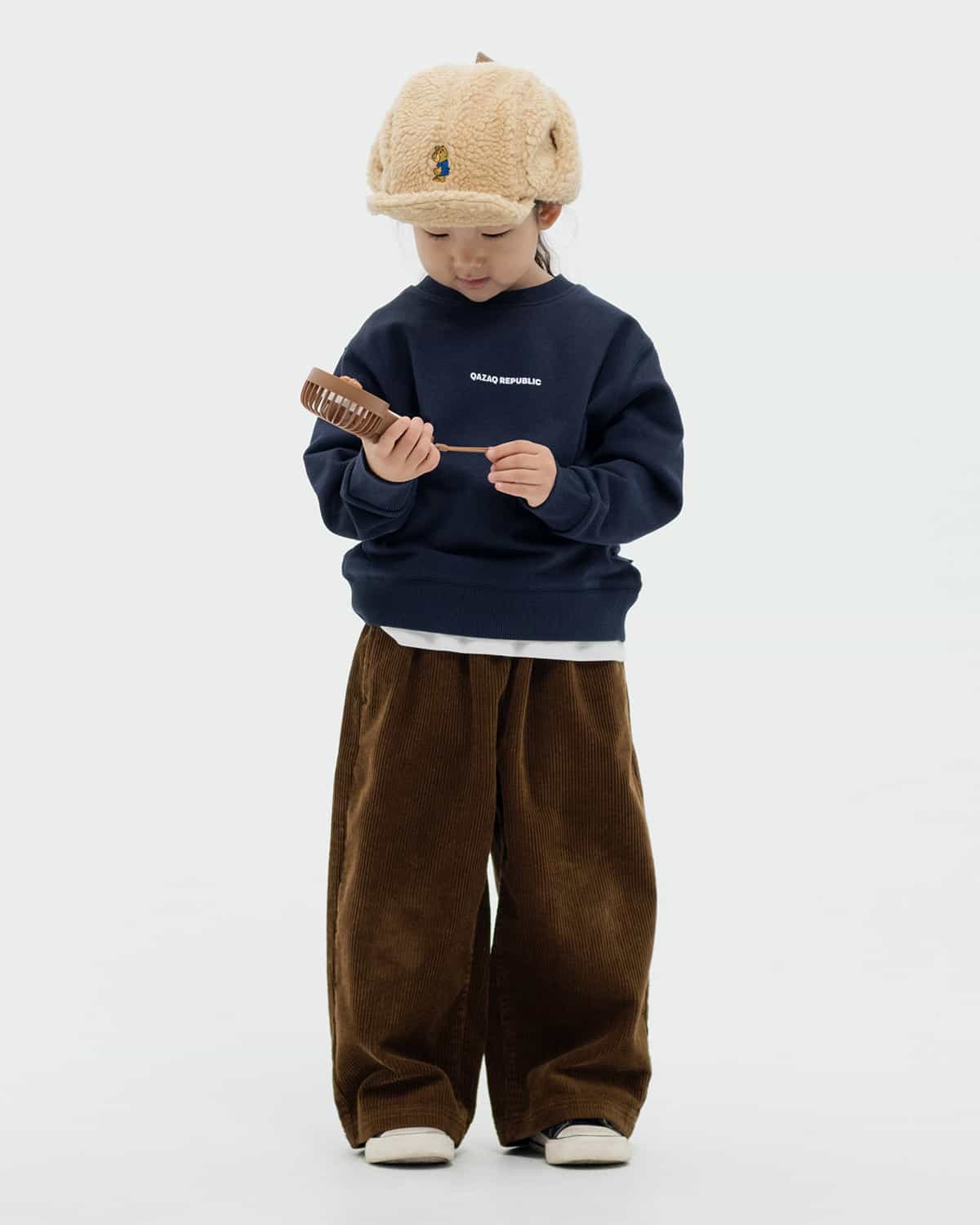 ДЕТСКИЙ СВИТШОТ qazaq republic ТЕМНО-СИНИЙ