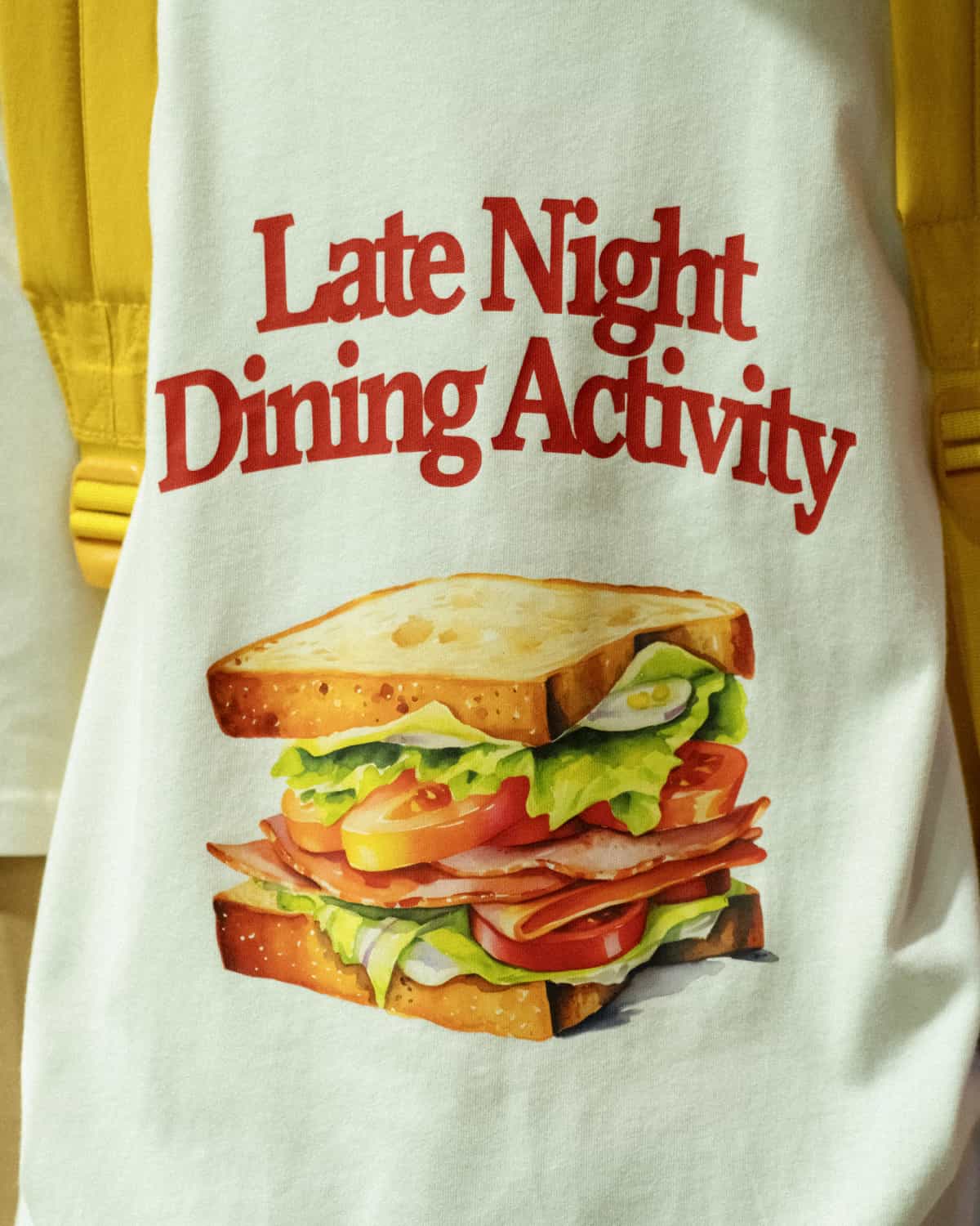 t-shirt sandwich white 