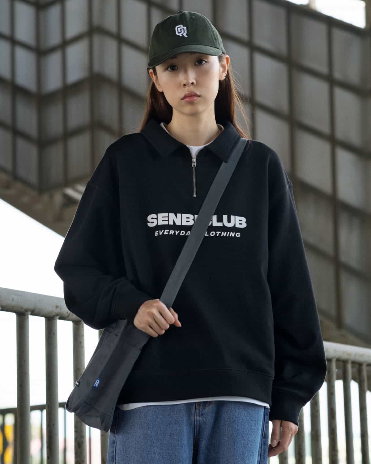 sweatshirt polo senbiclub black