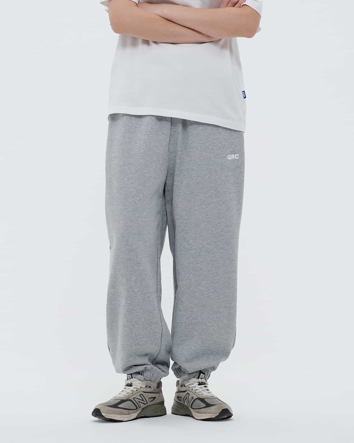 брюки jogger basic qrc серый меланж