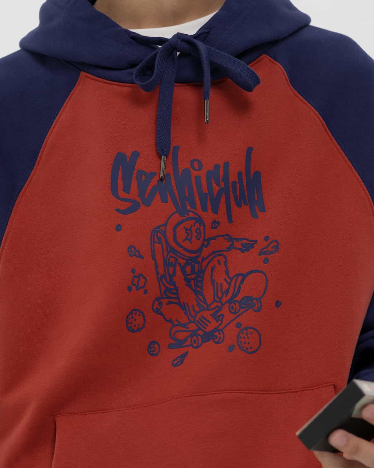 ХУДИ OVERFIT 2COLOR КРАСНЫЙ