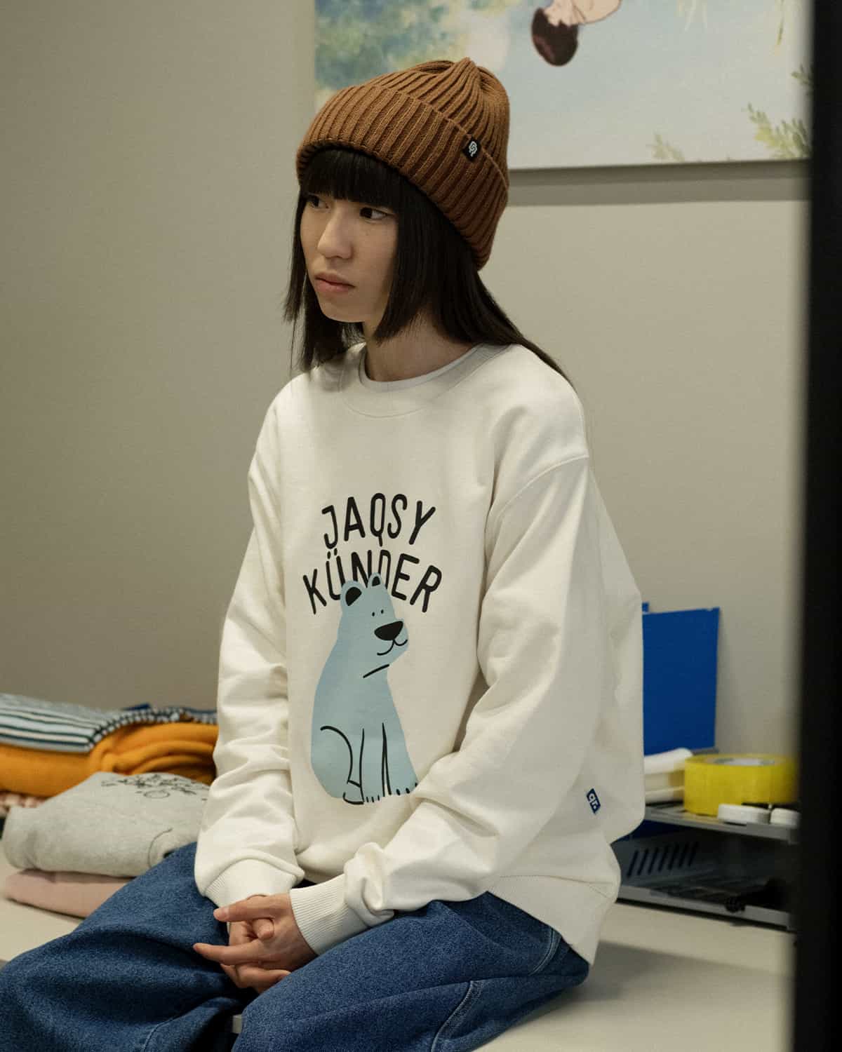 SWEATSHIRT KUNDER white