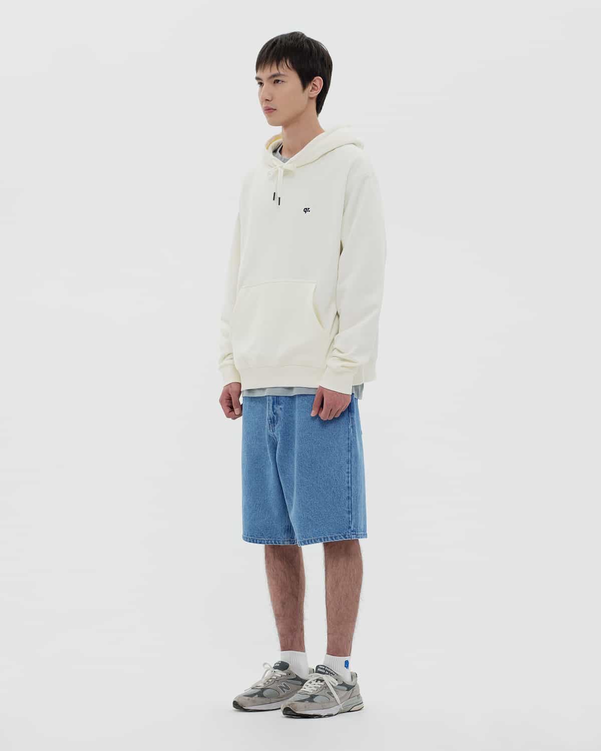 HOODIE BASIC QRD WHITE
