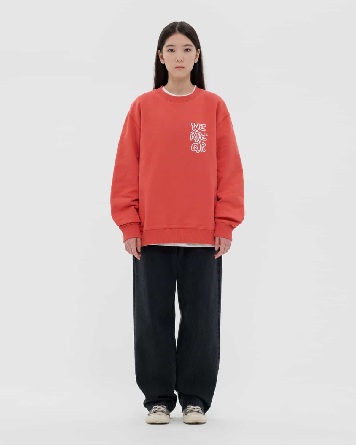 SWEATSHIRT WRQ GRAFFITI ORANGE