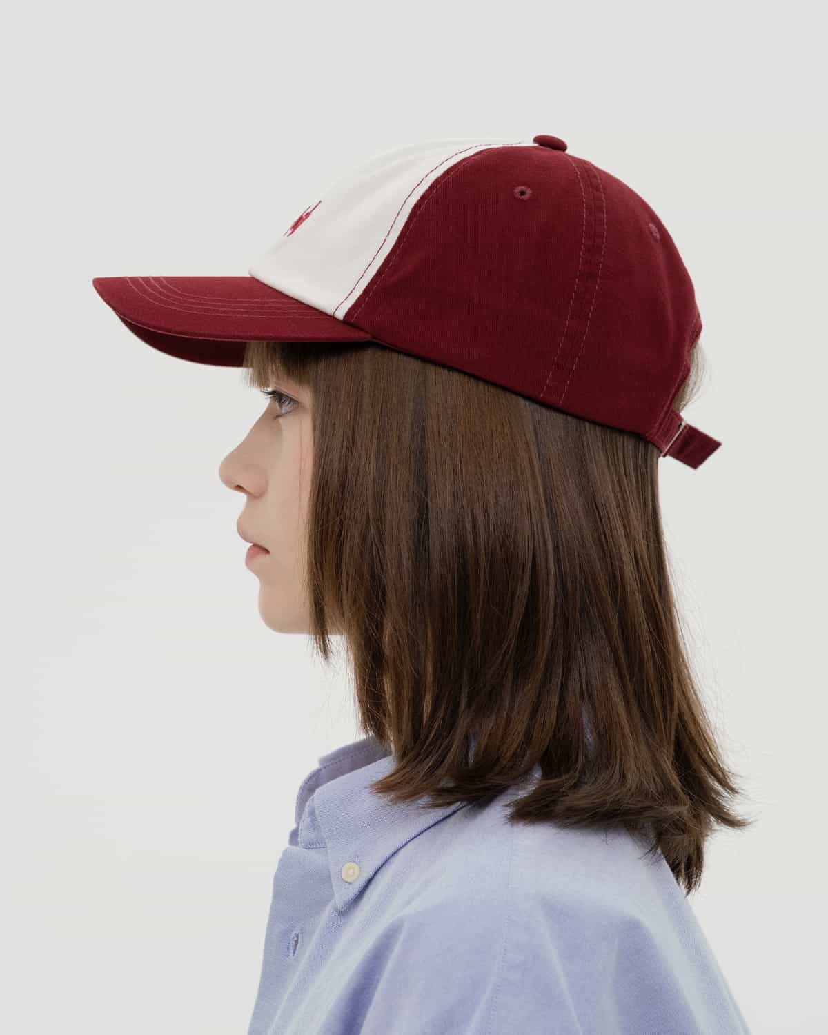 CAP 2COLOR BURGUNDY