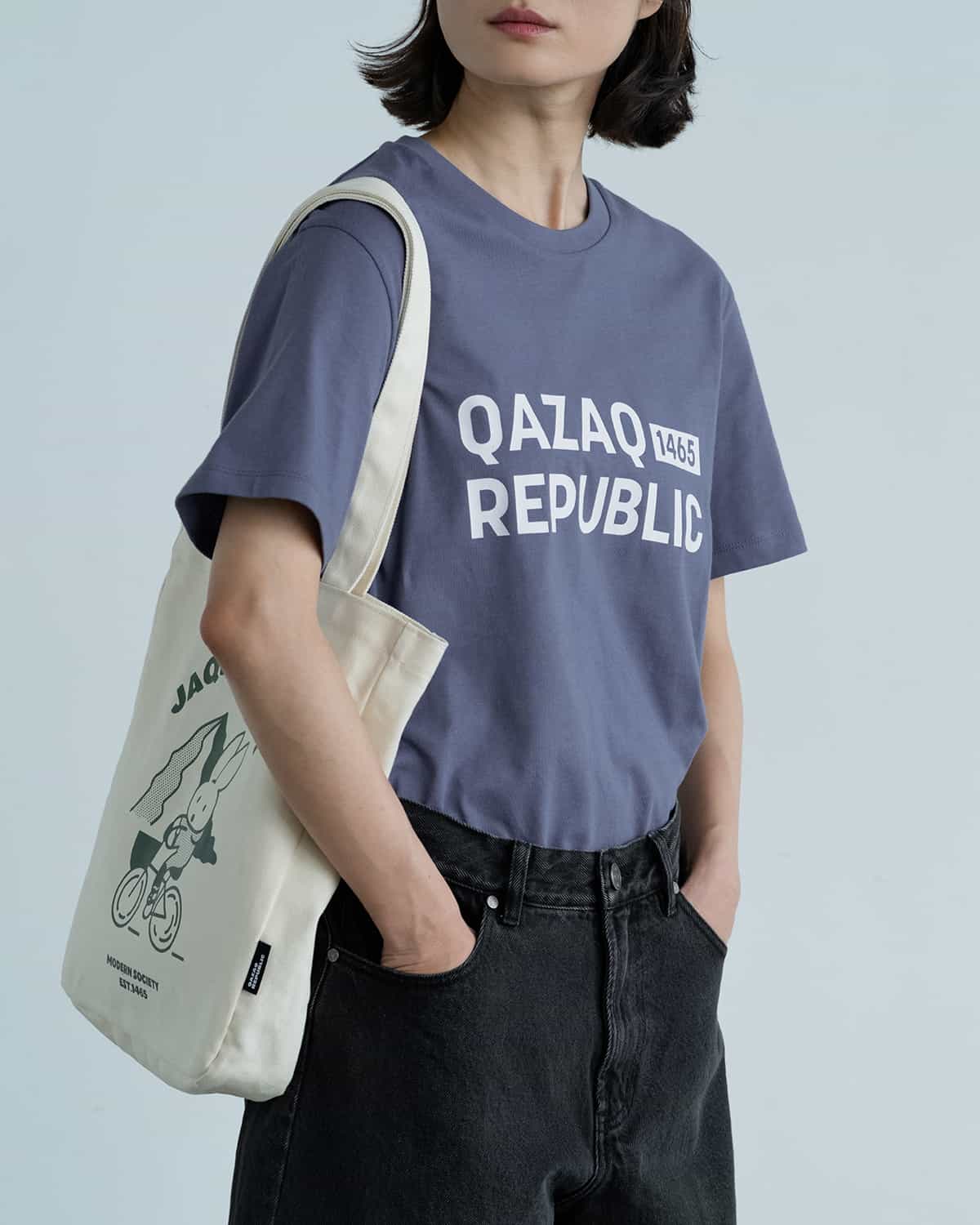 T-SHIRT REGULAR QREP1465 DARK GRAY