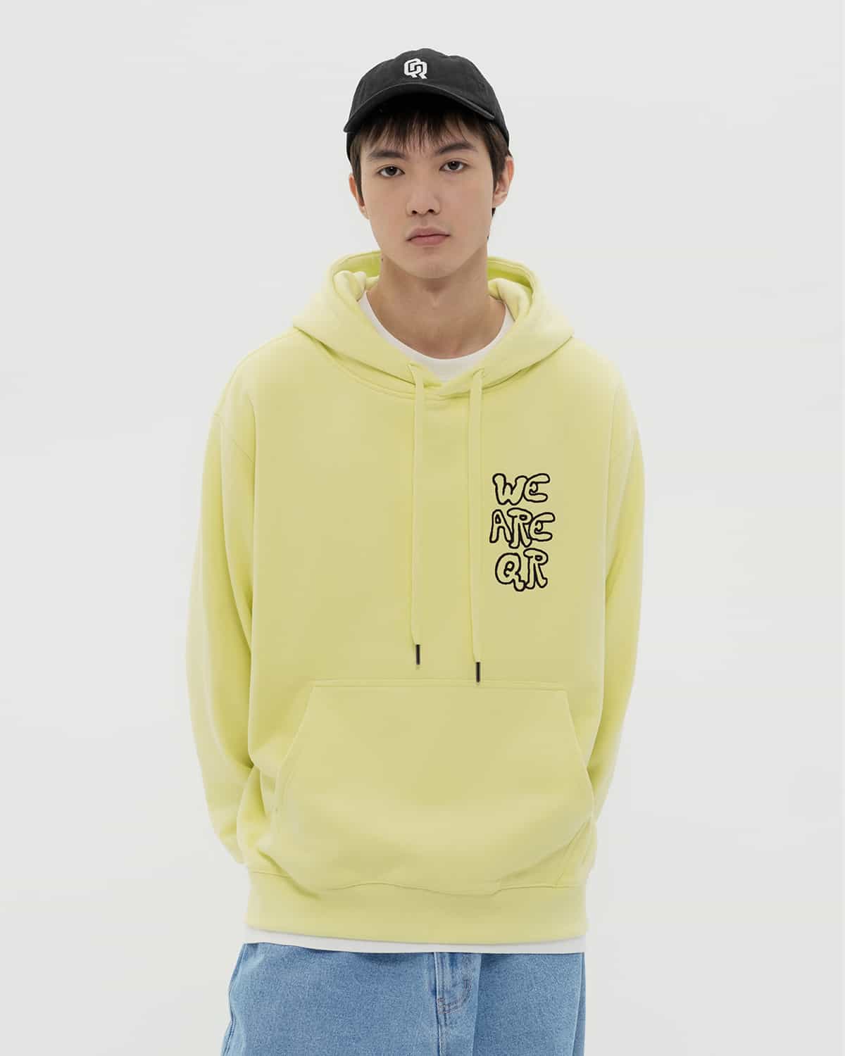 HOODIE WRQ GRAFFITI LIME