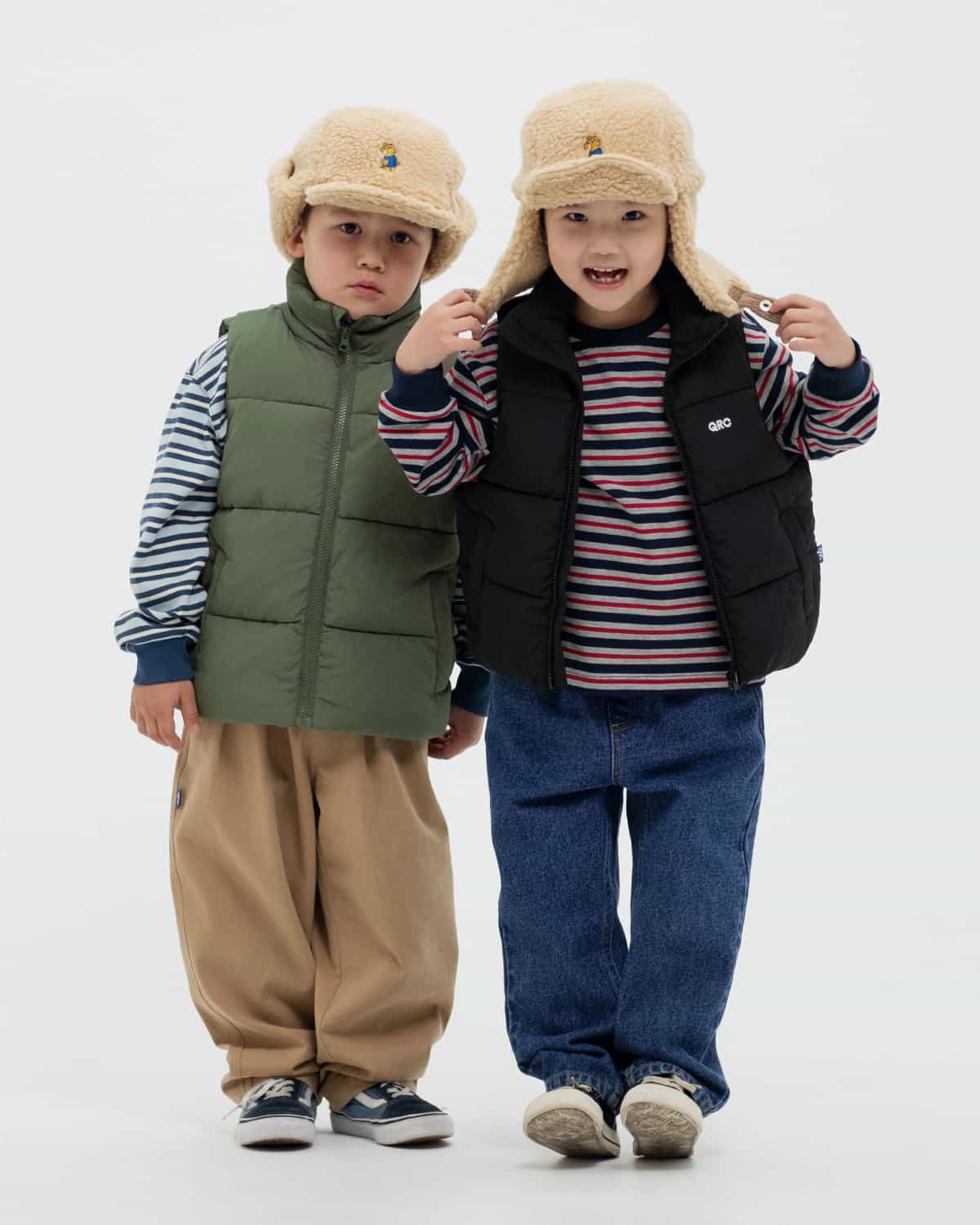 ДЕТСКАЯ УШАНКА BEAR БЕЖЕВАЯ