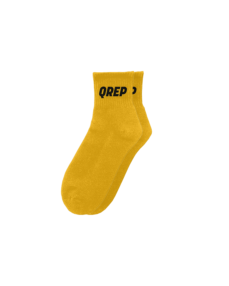 Носки короткие горчичные QREP
