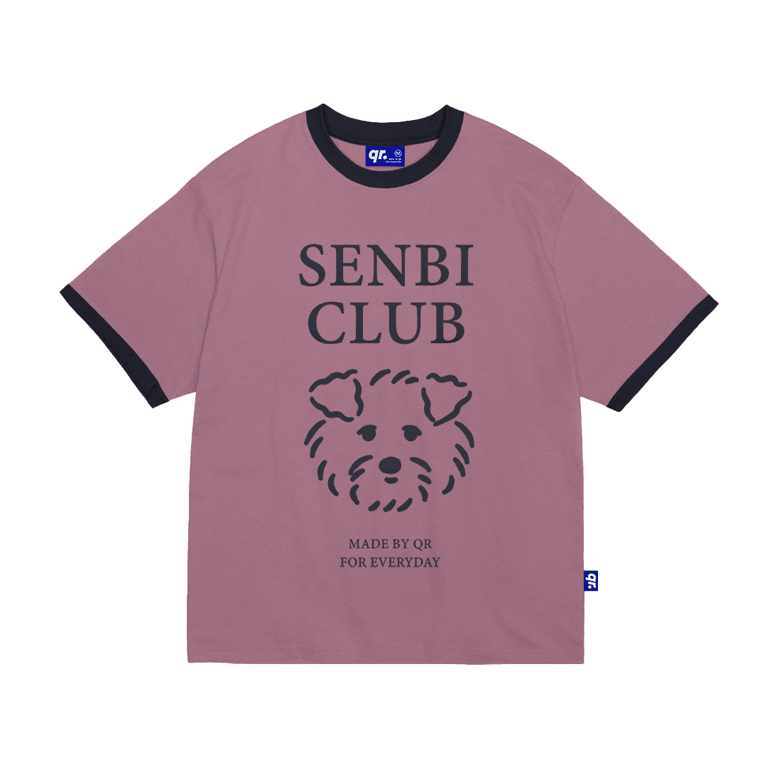ФУТБОЛКА 2COLOR SENBI CLUB БЛЕДНО РОЗОВАЯ