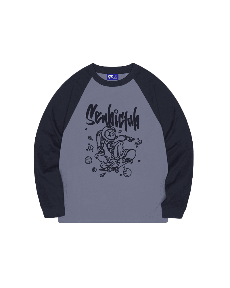 LS ФУТБОЛКА 2COLOR SPACE СЕРАЯ