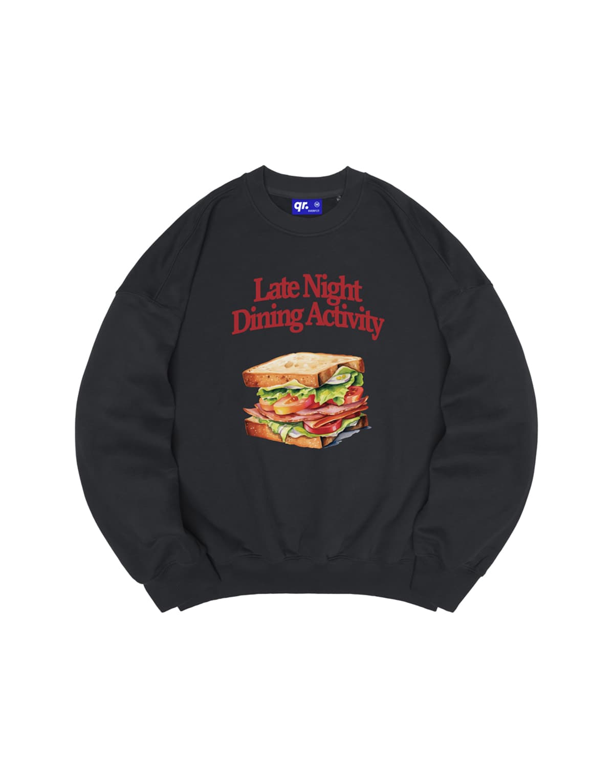 СВИТШОТ OVER SANDWICH АНТРАЦИТ 