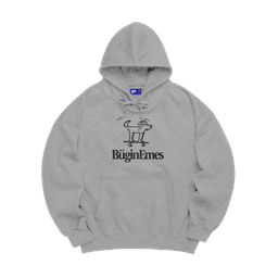 худи overfit buginemes серый меланж