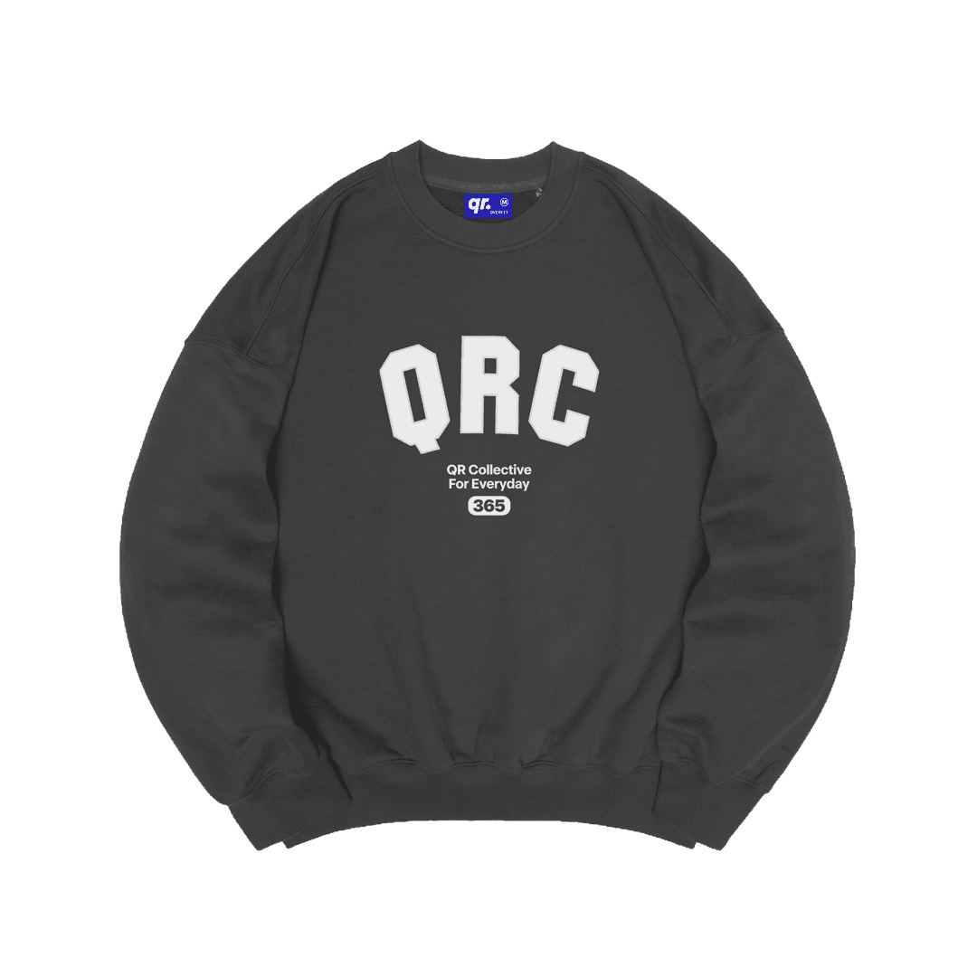 СВИТШОТ OVER QRC Т.СЕРЫЙ