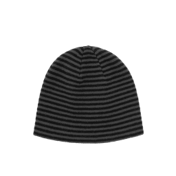ШАПКА STRIPED СЕРО-ЧЁРНАЯ