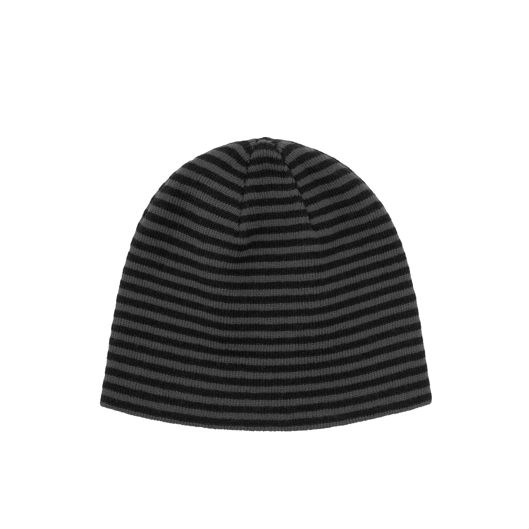 ШАПКА STRIPED СЕРО-ЧЁРНАЯ