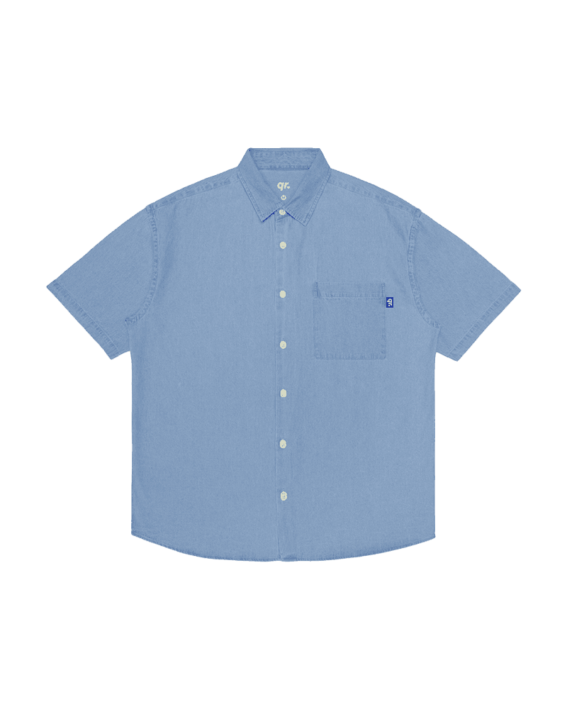 РУБАШКА SS DENIM СИНЯЯ