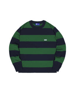 SWEATER STRIPED DARK BLUE GREEN