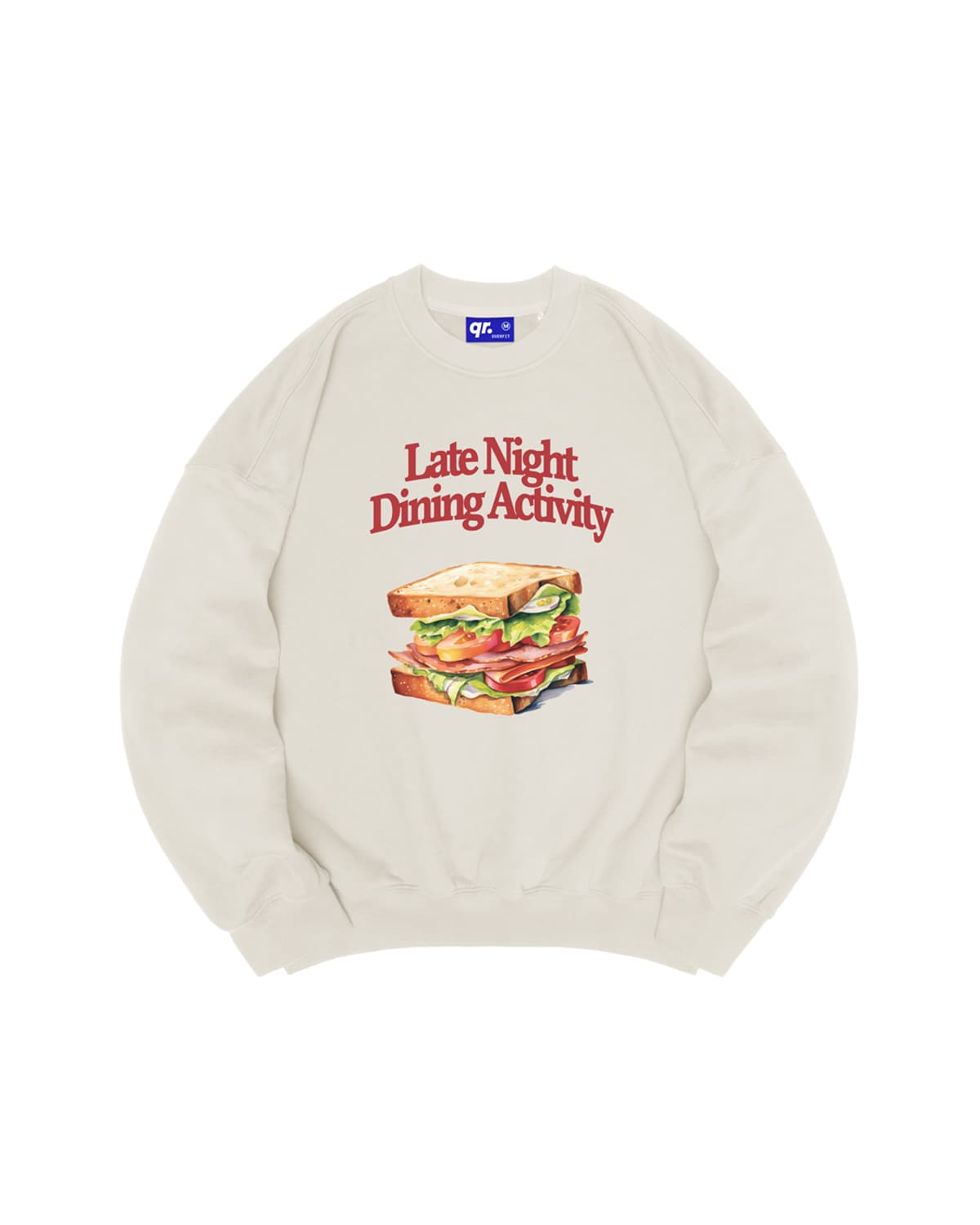 СВИТШОТ OVER SANDWICH БЕЛЫЙ