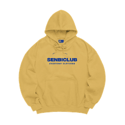 худи overfit senbiclub жёлтая