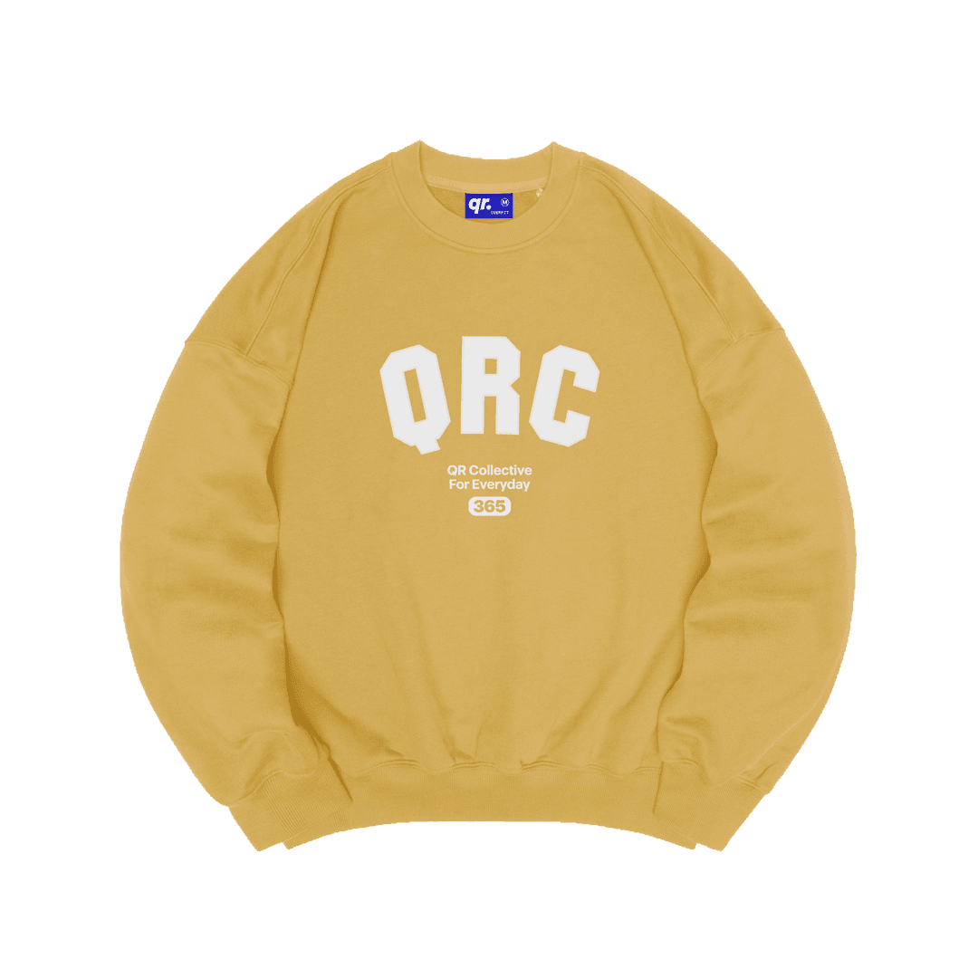 СВИТШОТ OVER QRC ЖЁЛТЫЙ