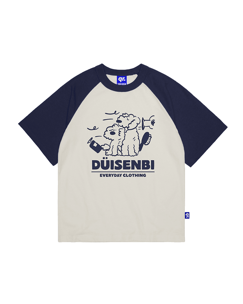 ДЕТСКАЯ ФУТБОЛКА RAGLAN DUISENBI Т.СИНЯЯ