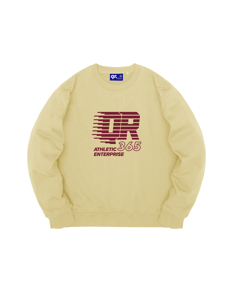 СВИТШОТ ATHLETIC СВЕТЛО-ЖЕЛТЫЙ