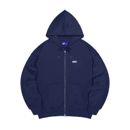 ЗИППЕР ХУДИ OVER QRC EMB Т.СИНИЙ