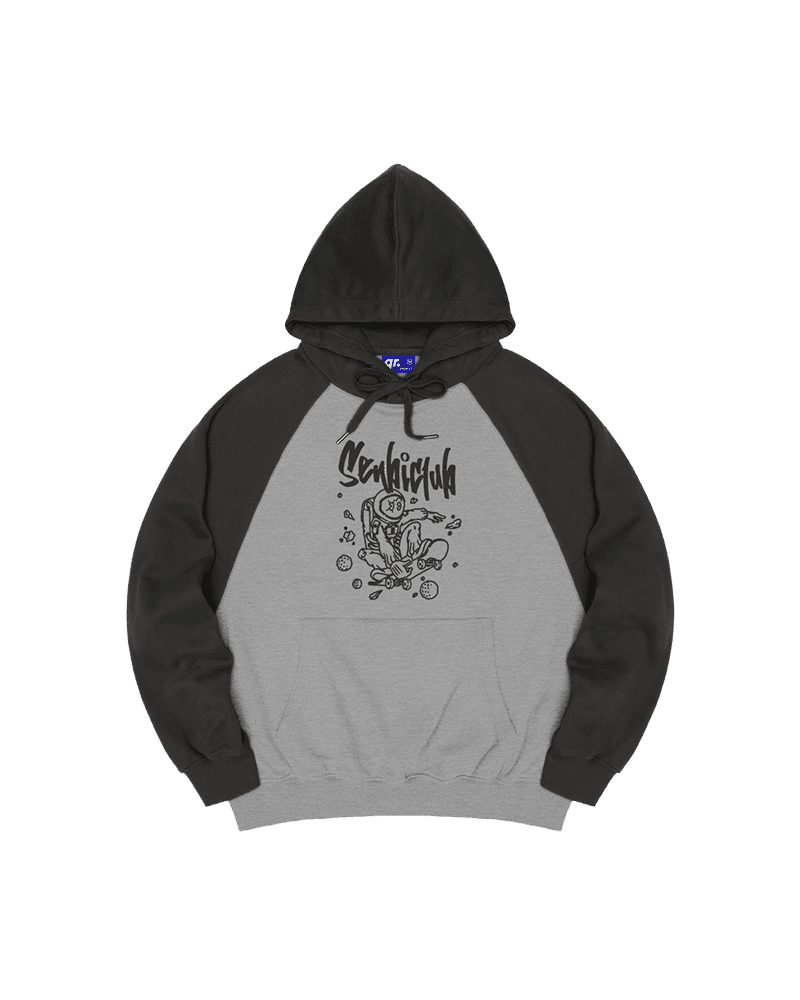 ТОЛСТОВКА OVERFIT 2COLOR SPACE СЕРЫЙ МЕЛАНЖ